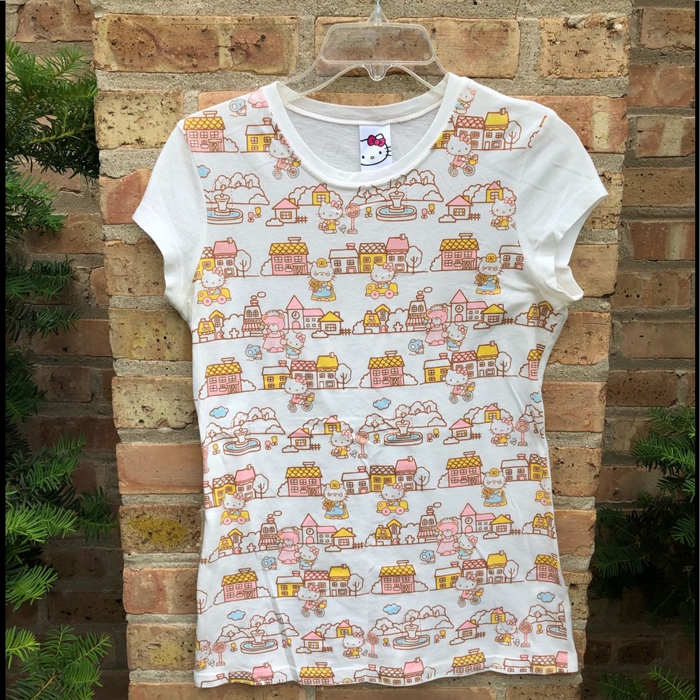 RARE Sanrio Hello Kitty Town Shirt